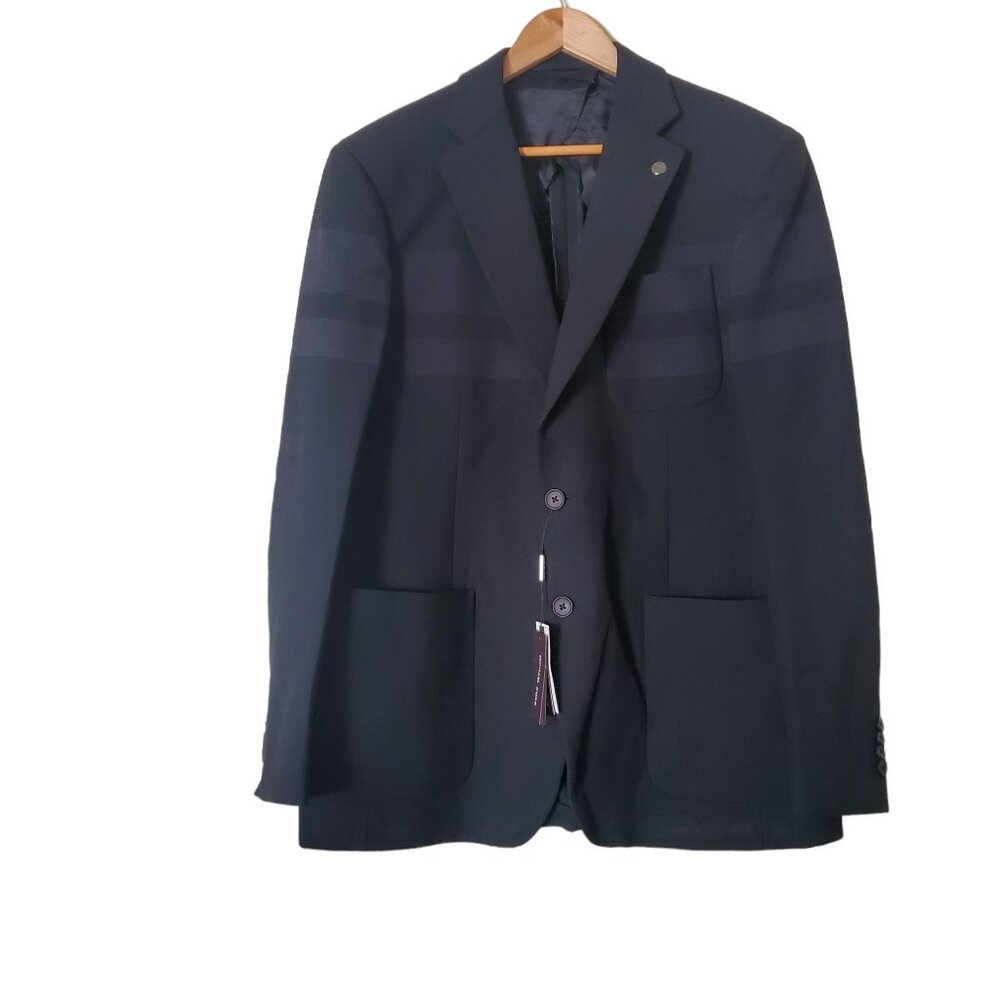 Michael Kors mens suits blazer stretch made in Italy sz 44 regular black $798.00